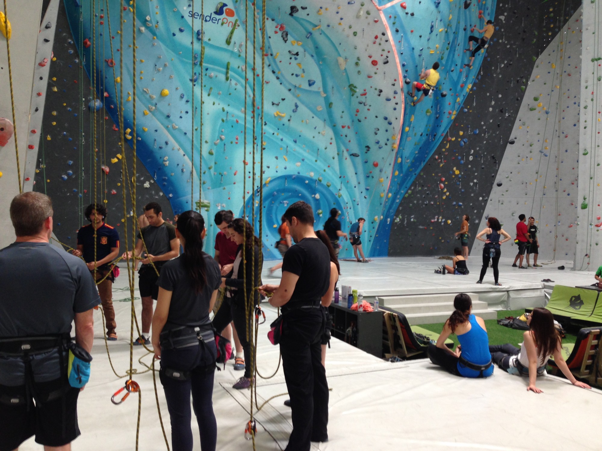 indoor rock climbing rope