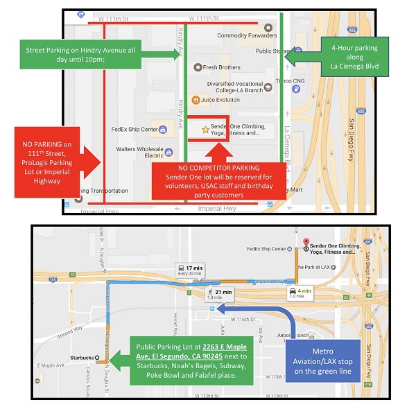 2017_LAXLocalsParkingMap Sender One Climbing
