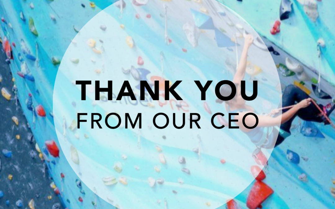 A Thank You Letter from our CEO