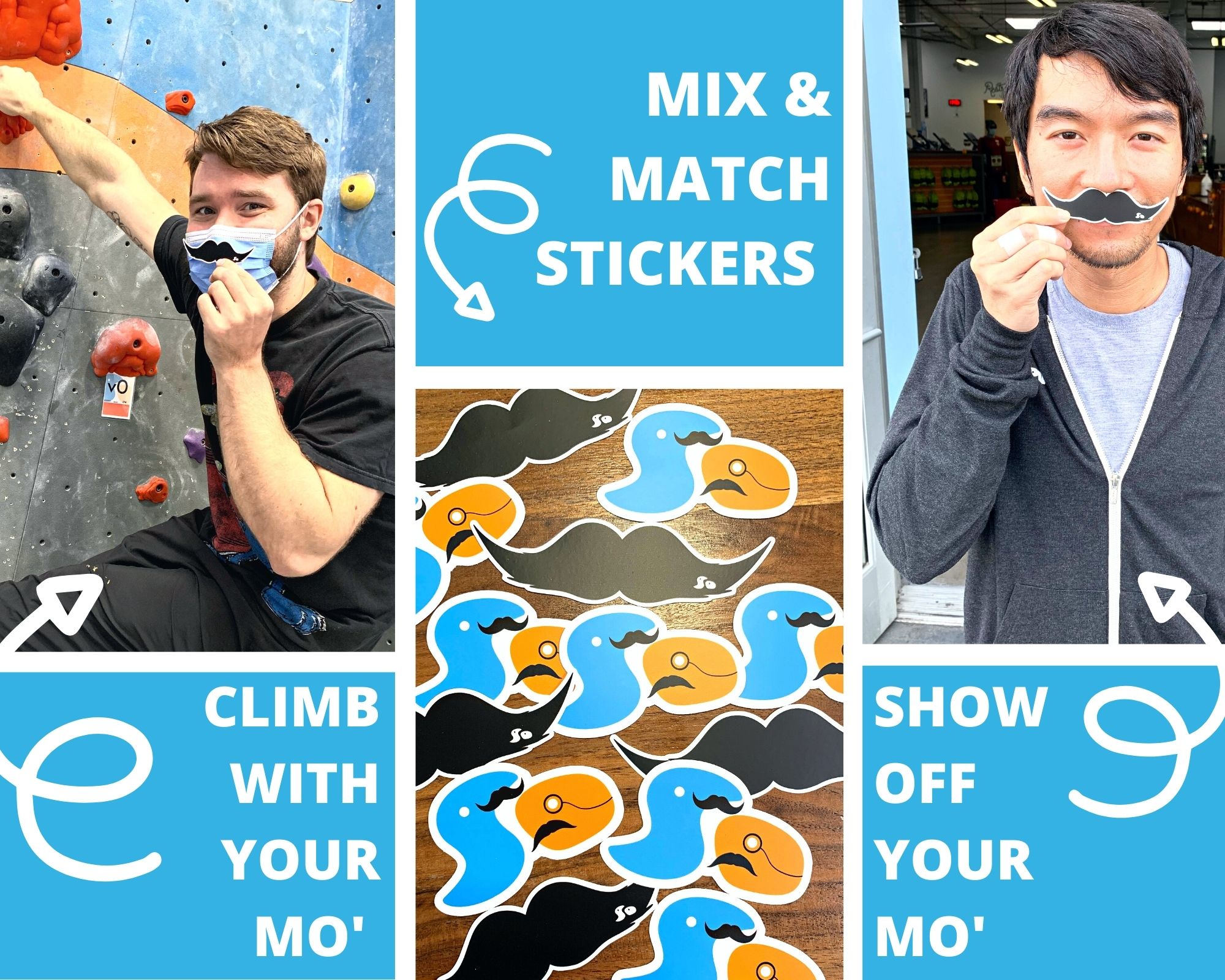 Climb With Your Mo' Sticker