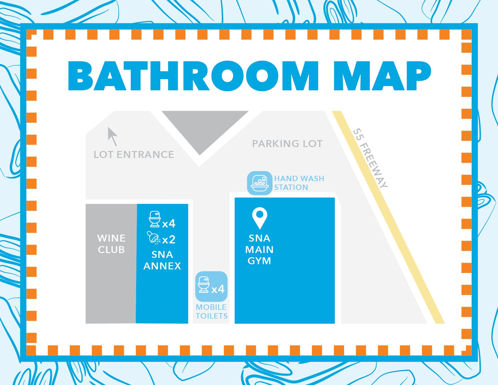 map of alternative restrooms