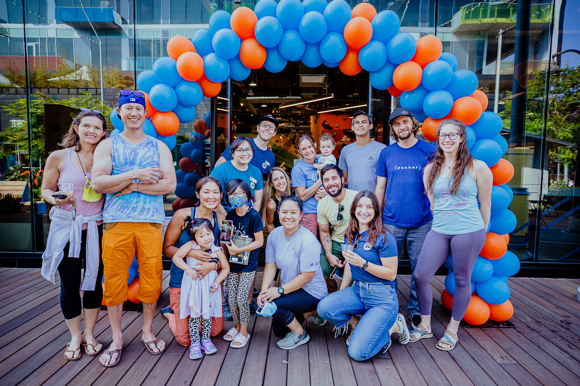 Staff picture at Anniversary party