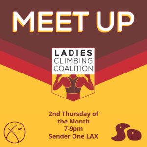 Ladies Climbing Coalition Meetup Flyer