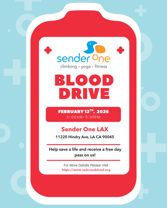 Sender One LAX Blood Drive flyer