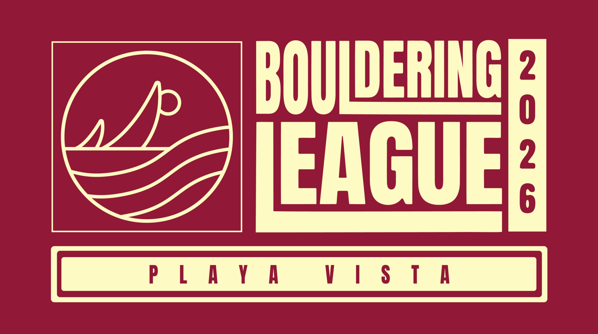Playa Vista Bouldering League Flyer
