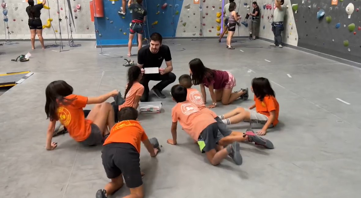 Youth climbing session